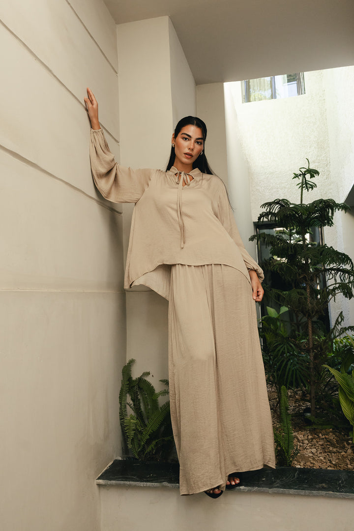 Sand dune satin set