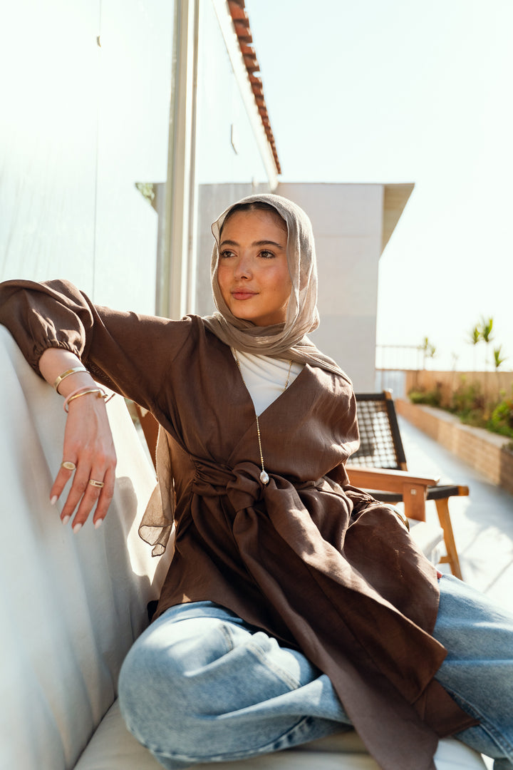 Palmer Blouse In Brown