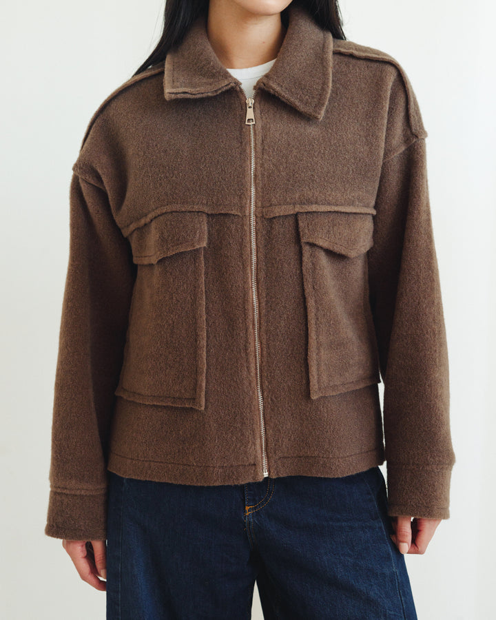 Teddy Jacket in Chocolate