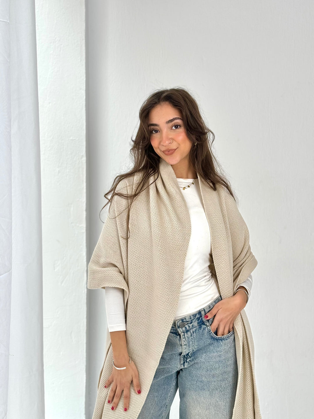 The Dreamy Shawl In Beige