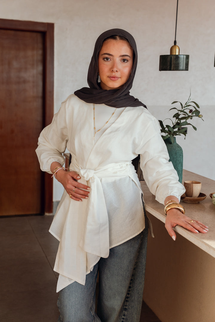 Palmer blouse in off-white