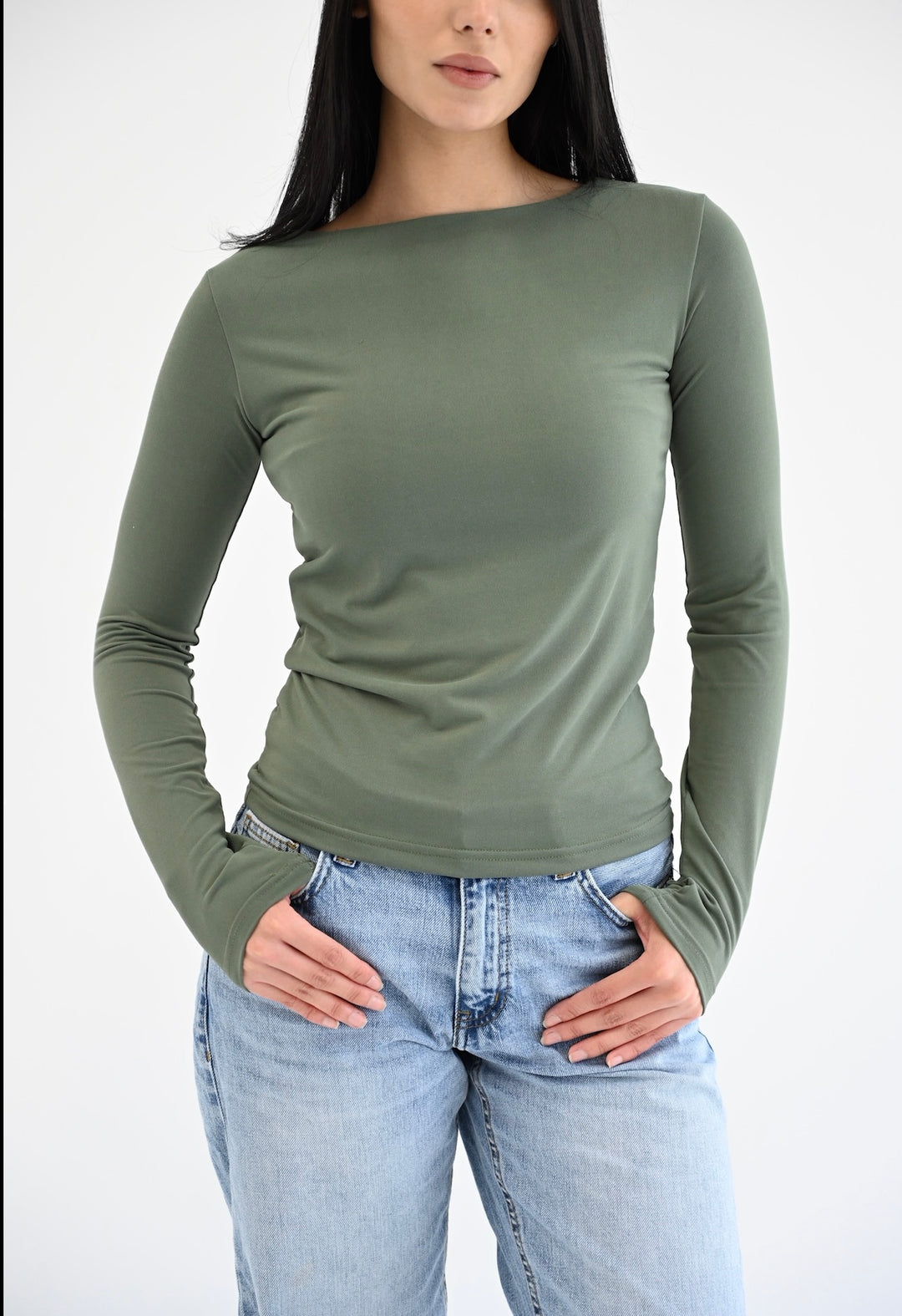 The Essential Long Sleeves Top In Olive