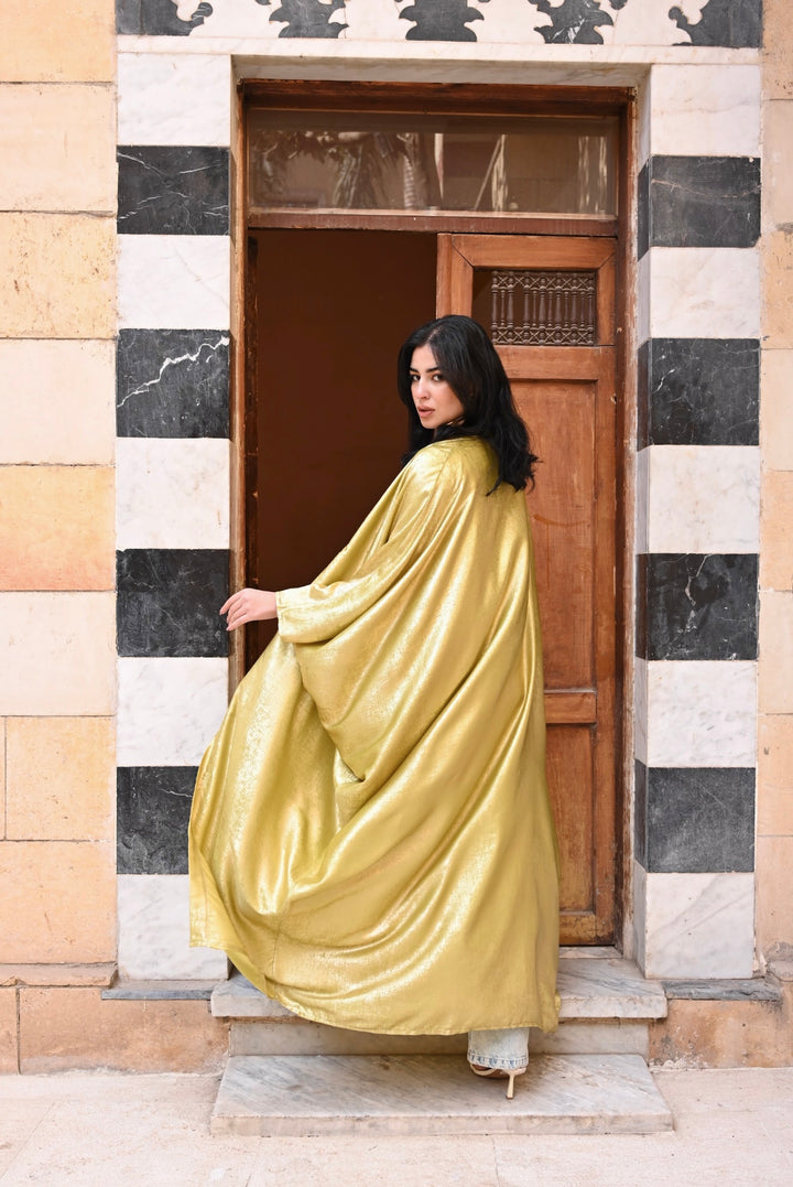 Dahab abaya in lime