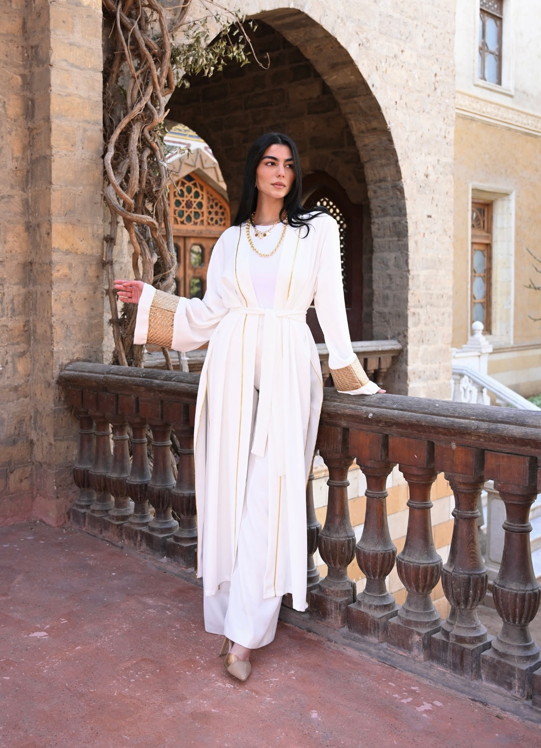 The majestic-gowns in off white