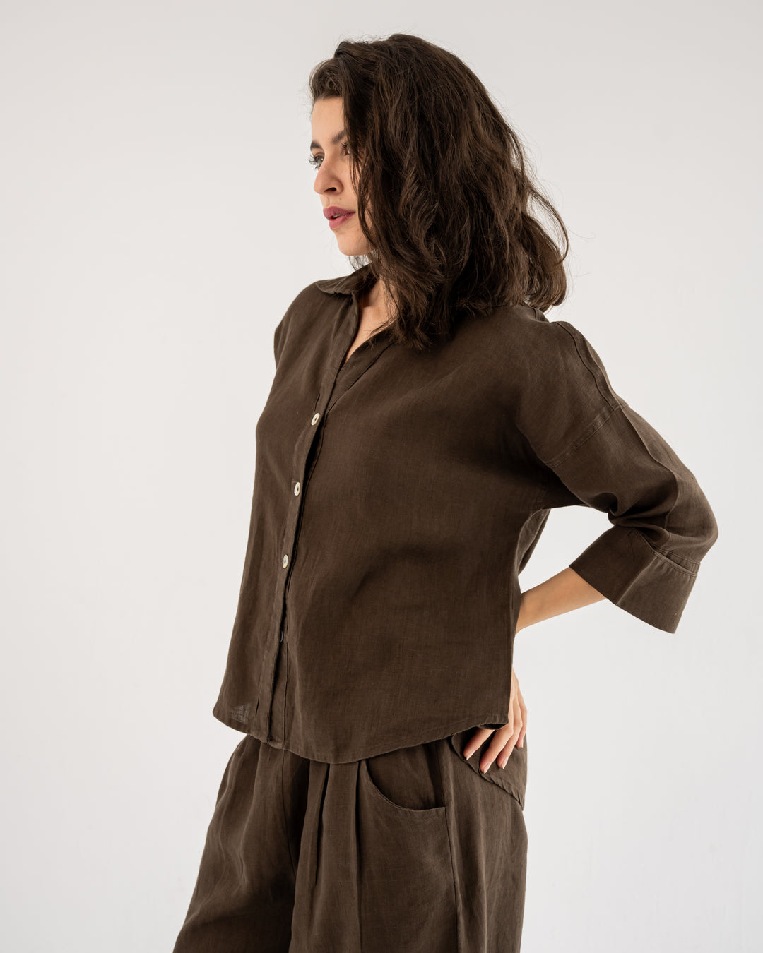 Loose Muse shirt In Brown