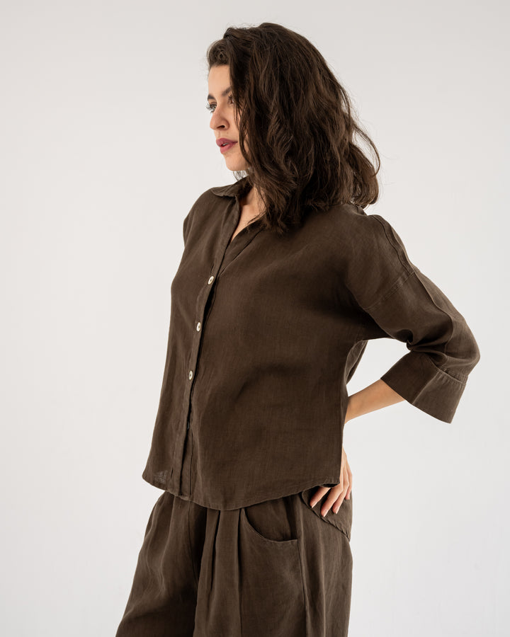 Loose Muse shirt In Brown