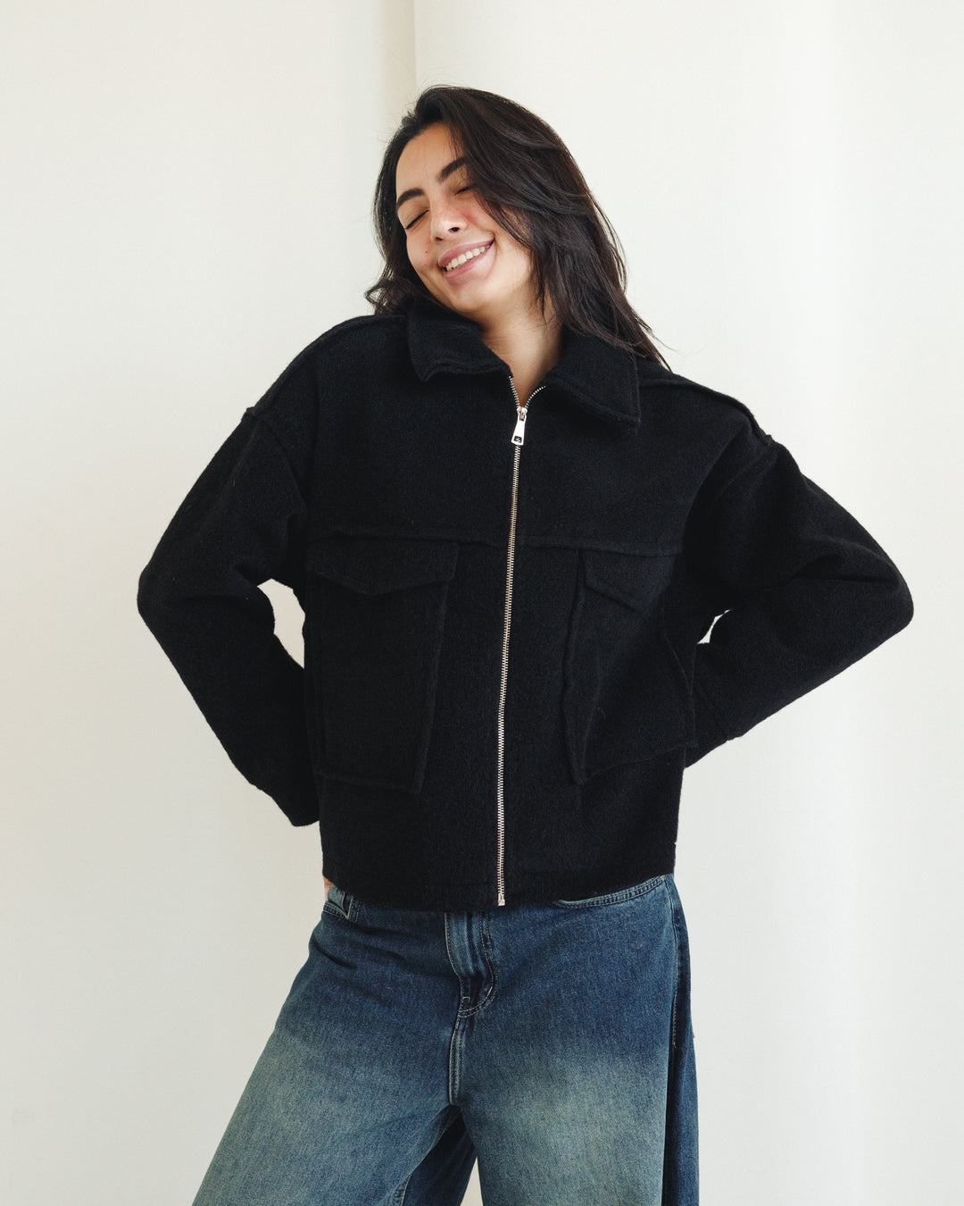 Teddy Jacket in Black