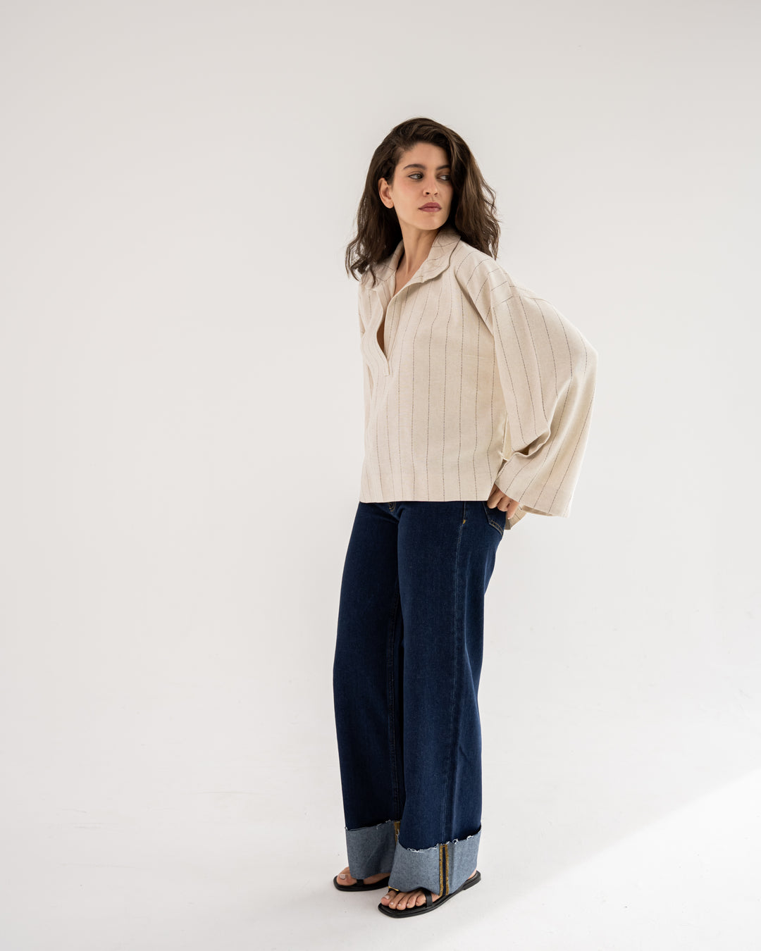 Clean Cut linen top