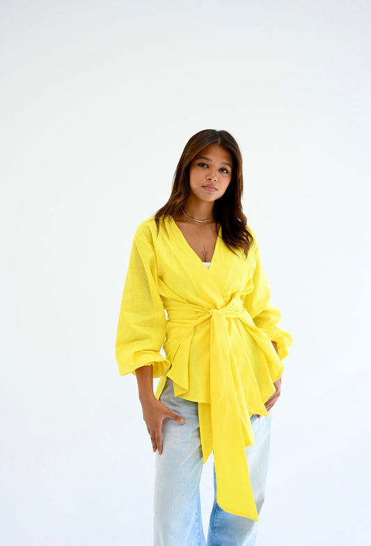 Palmer blouse in yellow
