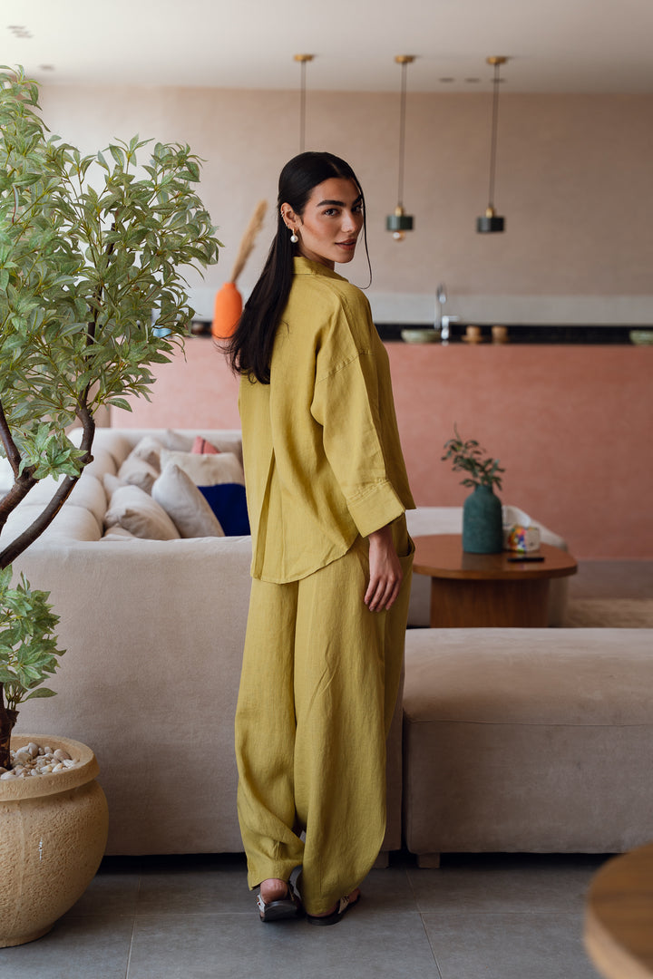 EASE BALLOON PANTS IN lime ( limited edition)