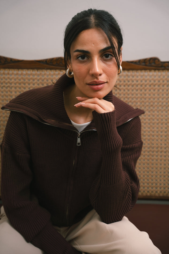 Premium Chunky Knit Jumper – brown