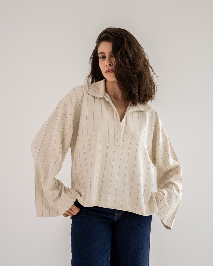 Clean Cut linen top