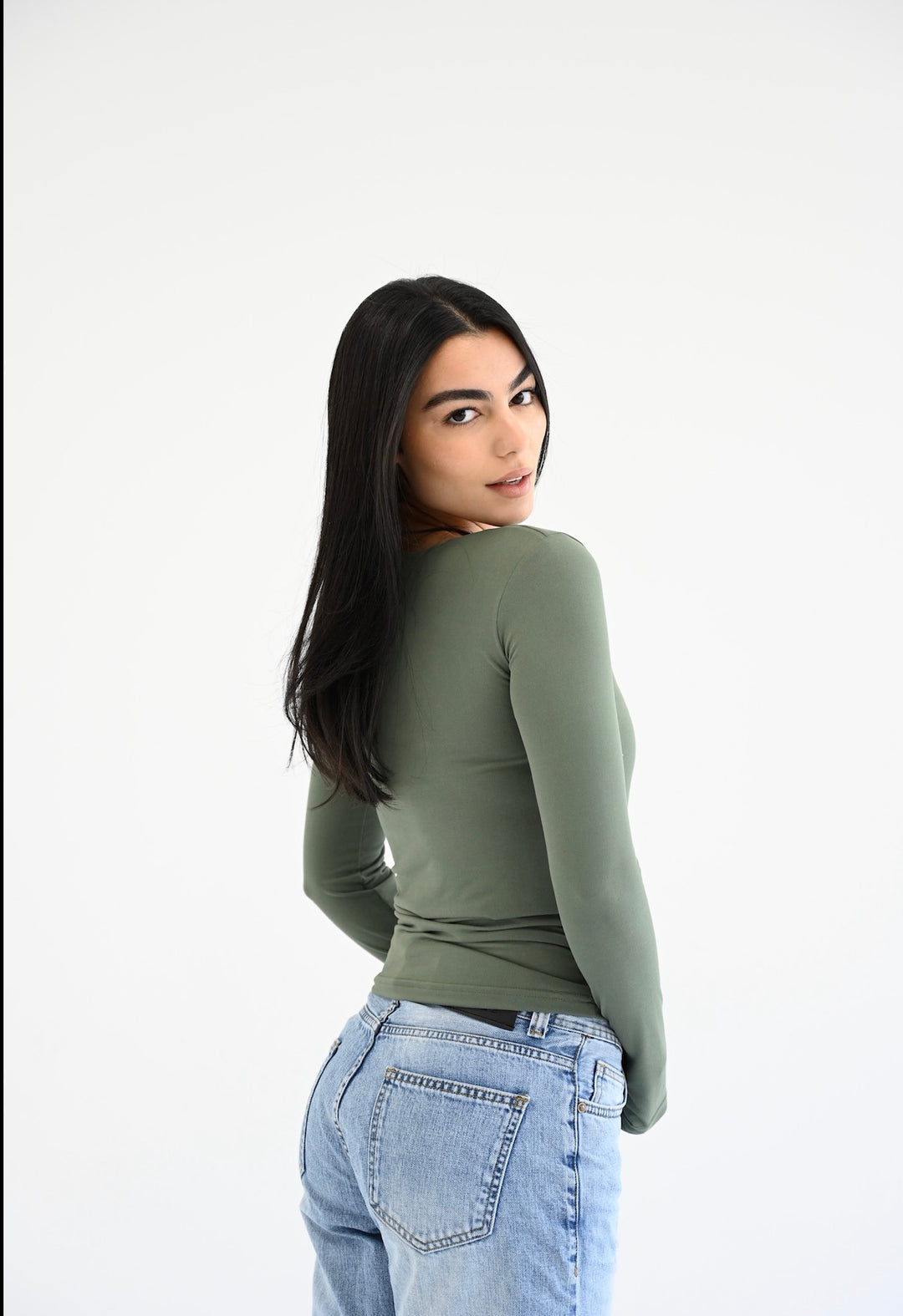 The Essential Long Sleeves Top In Olive