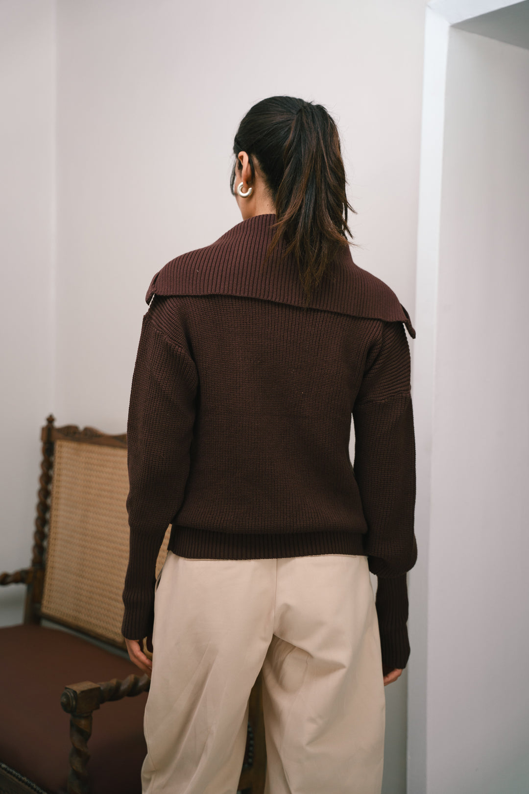 Premium Chunky Knit Jumper – brown
