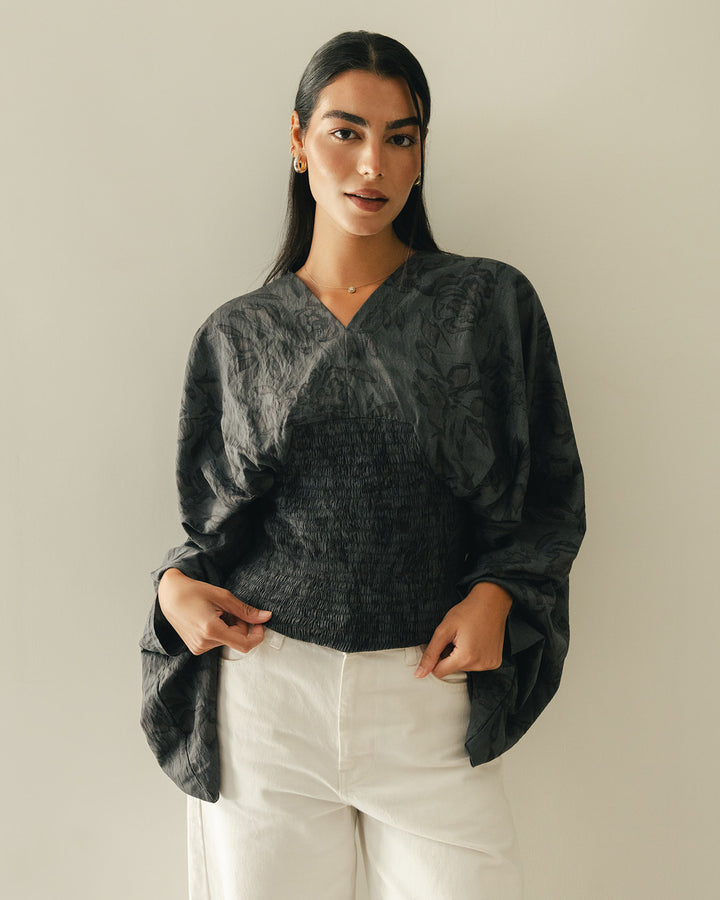 Alora Blouse in grey
