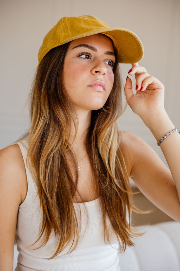 The Coolest Cap In Mustard-Dust