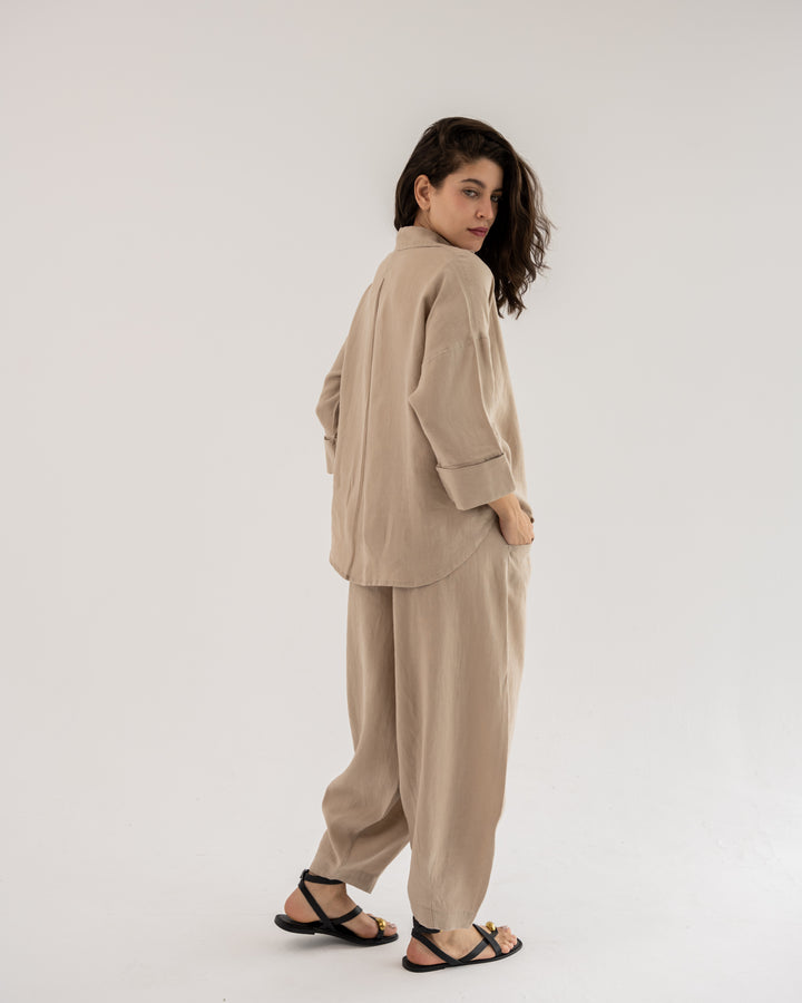 Ease Balloon Pants In Beige