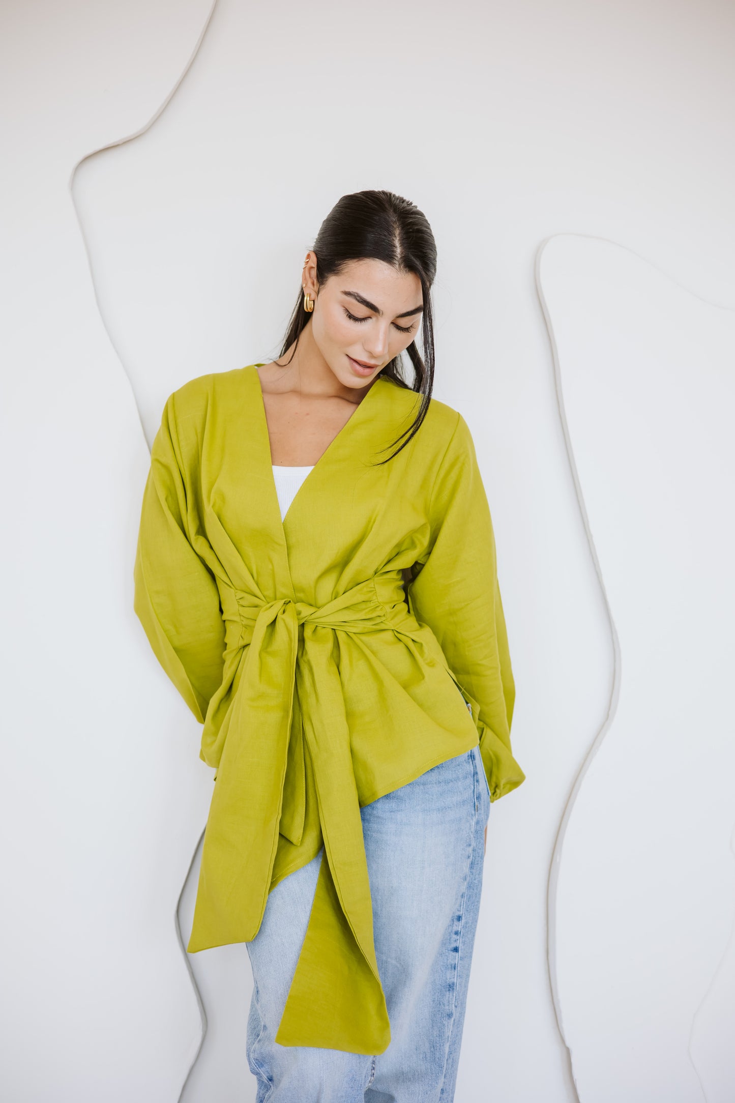 Palmer blouse in lime
