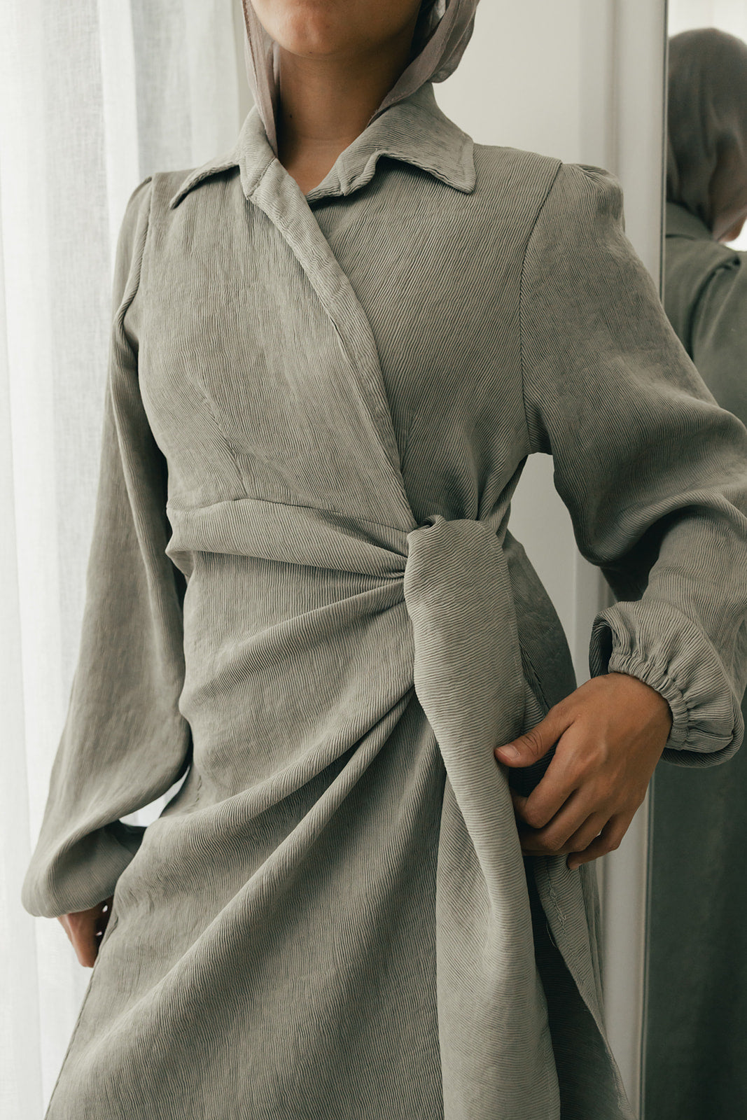 Serena-Air dress in mint