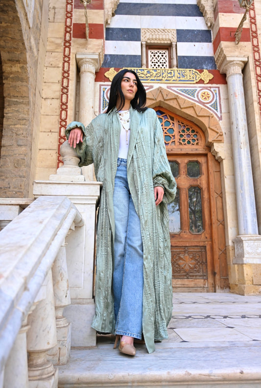 Khayal cardigan in mint green