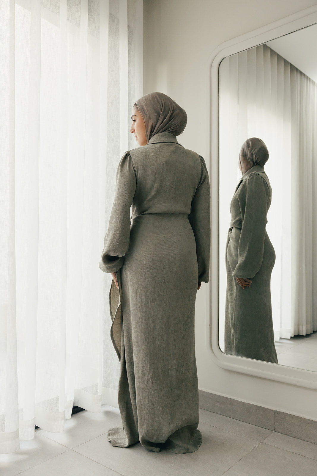 Serena-Air dress in mint