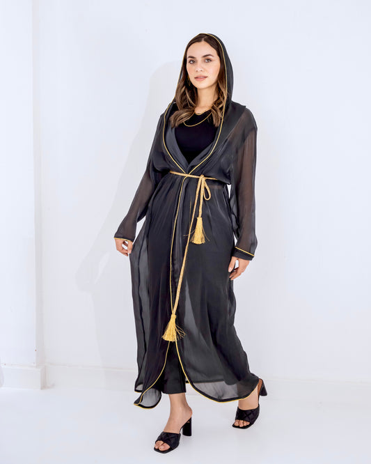 Jasmine kaftan in black