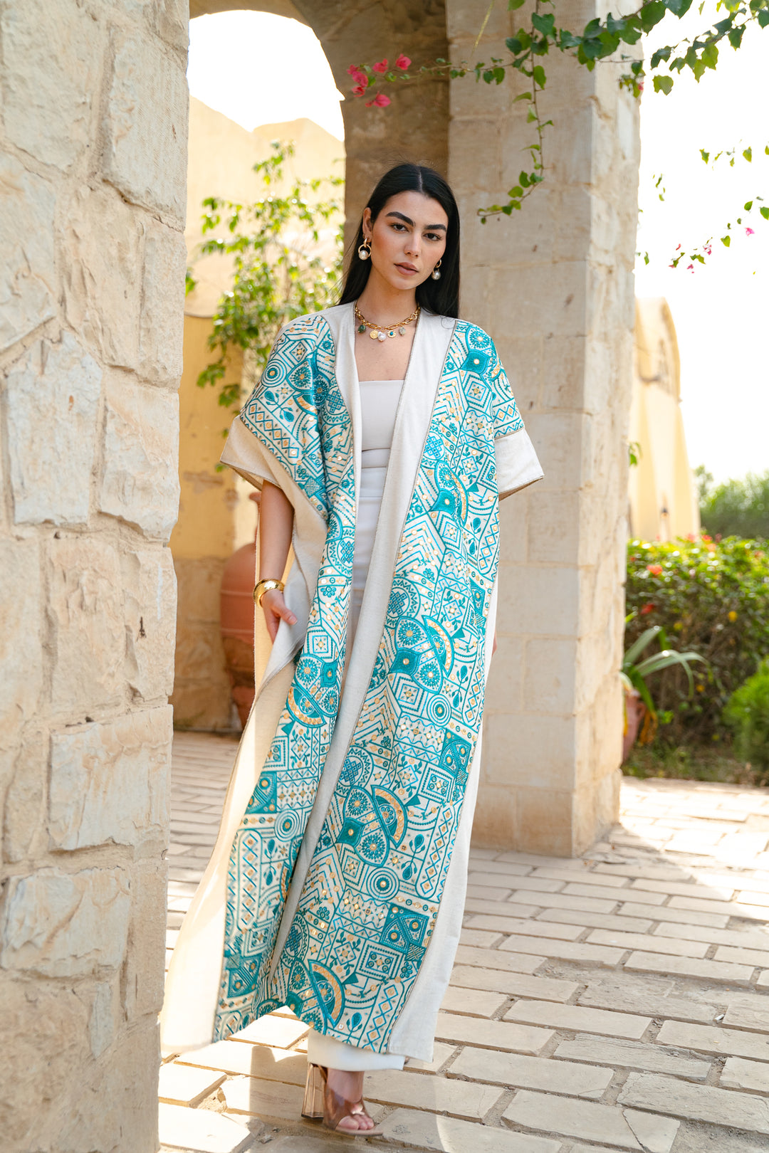 The Turquoise Glow kaftan