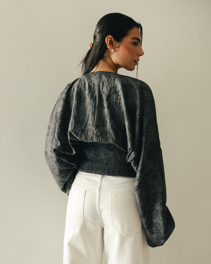 Alora Blouse in grey