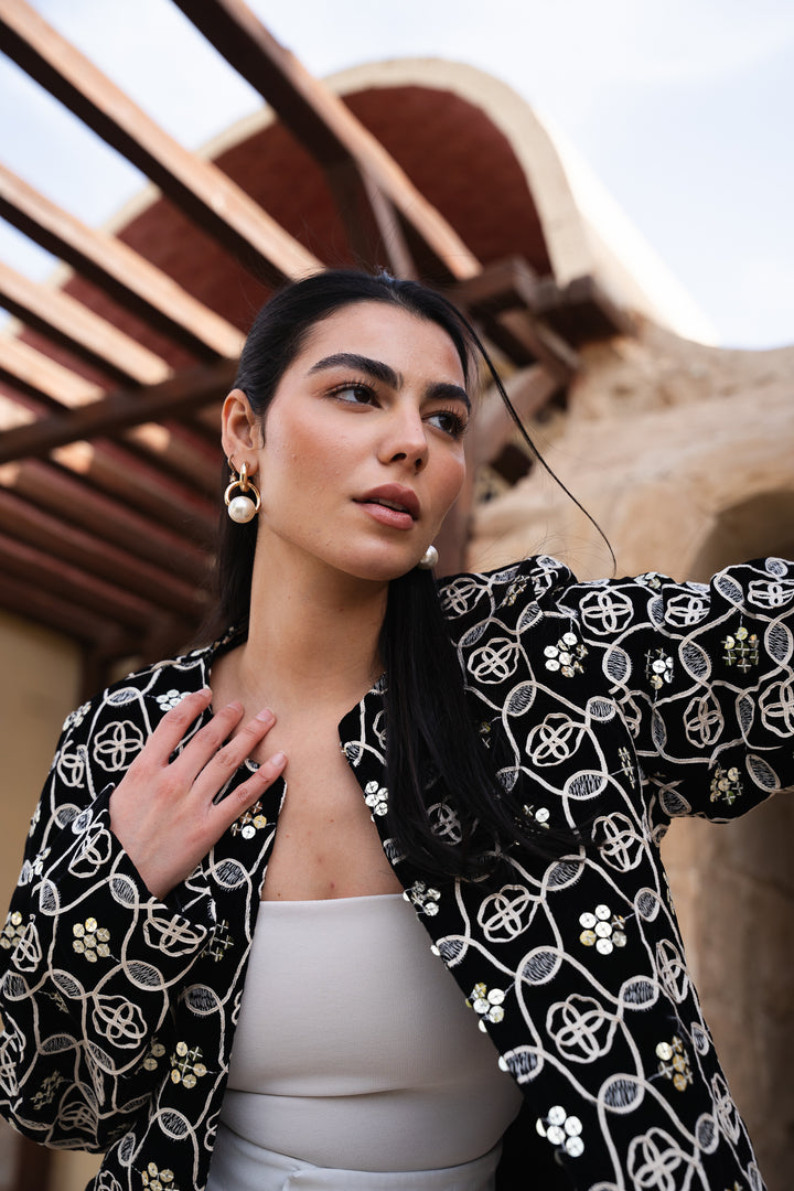 Soft power vevet blazer