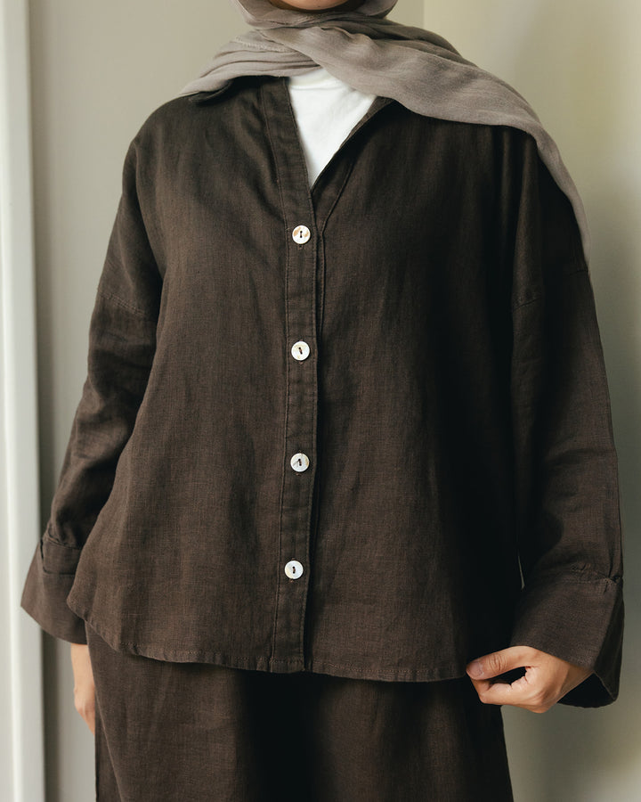Loose Muse shirt In Brown