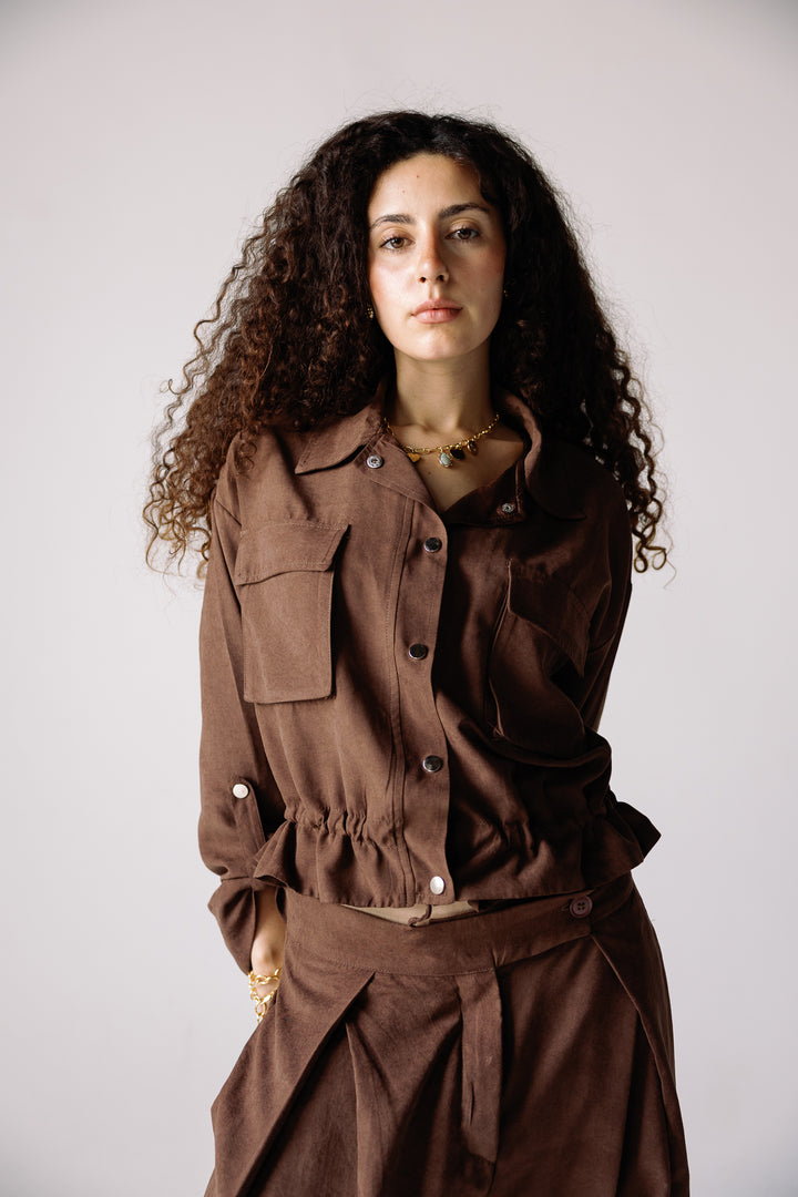 Cobra dune shirt in brown