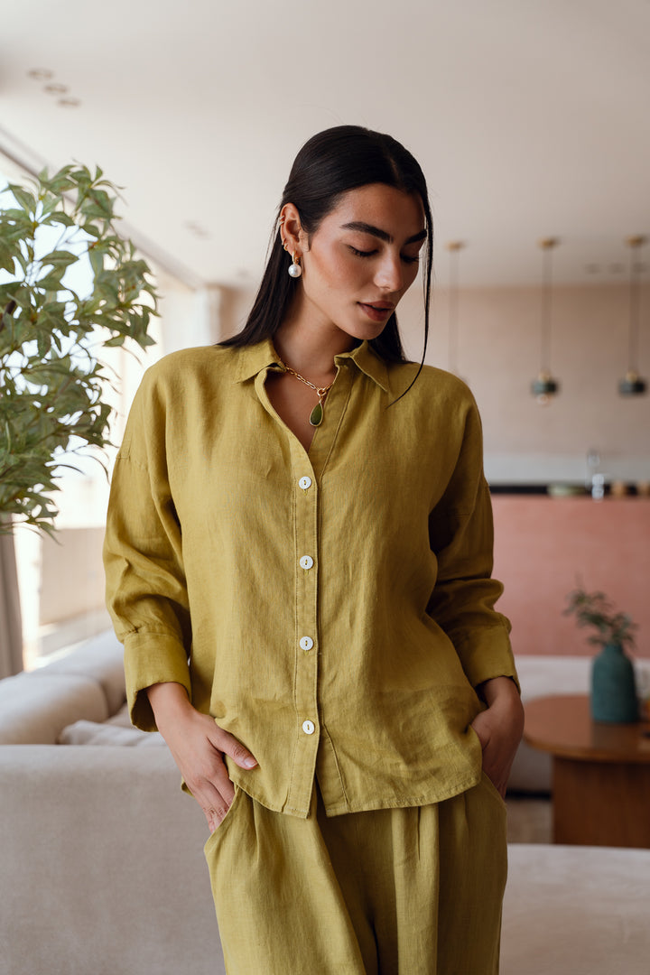 Loose muse shirt im lime ( limited edition)