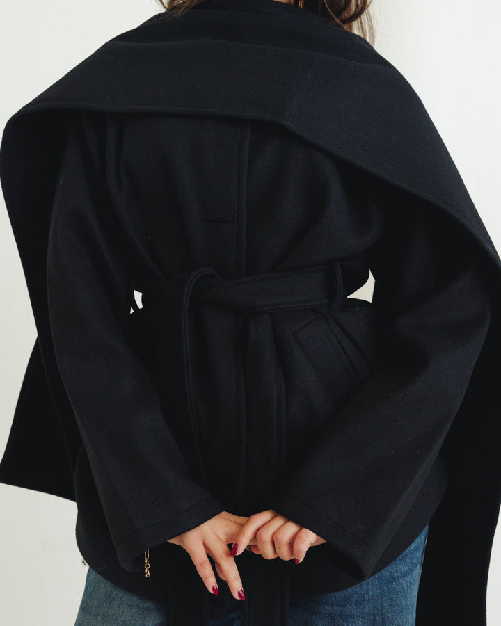 The Shawl Coat In Black