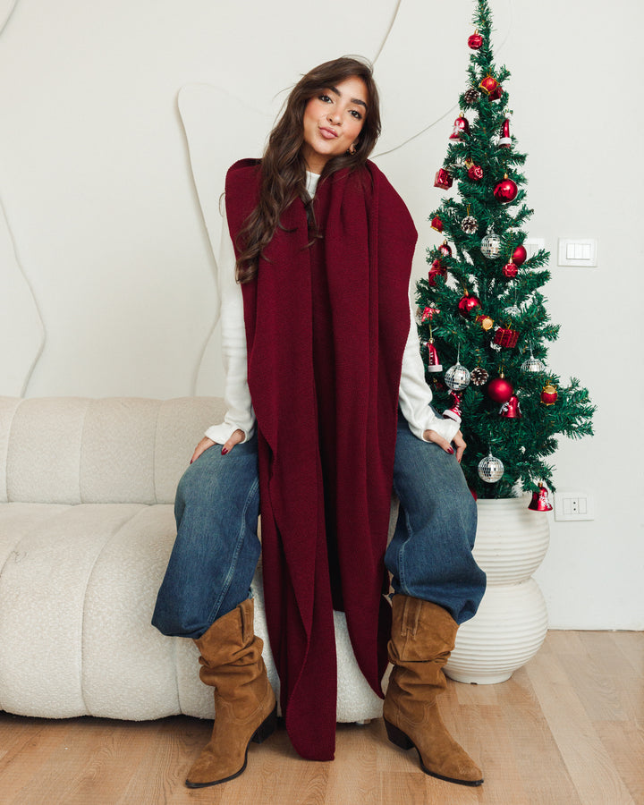 LIMITED EDITION Dreamy Shawl In Red