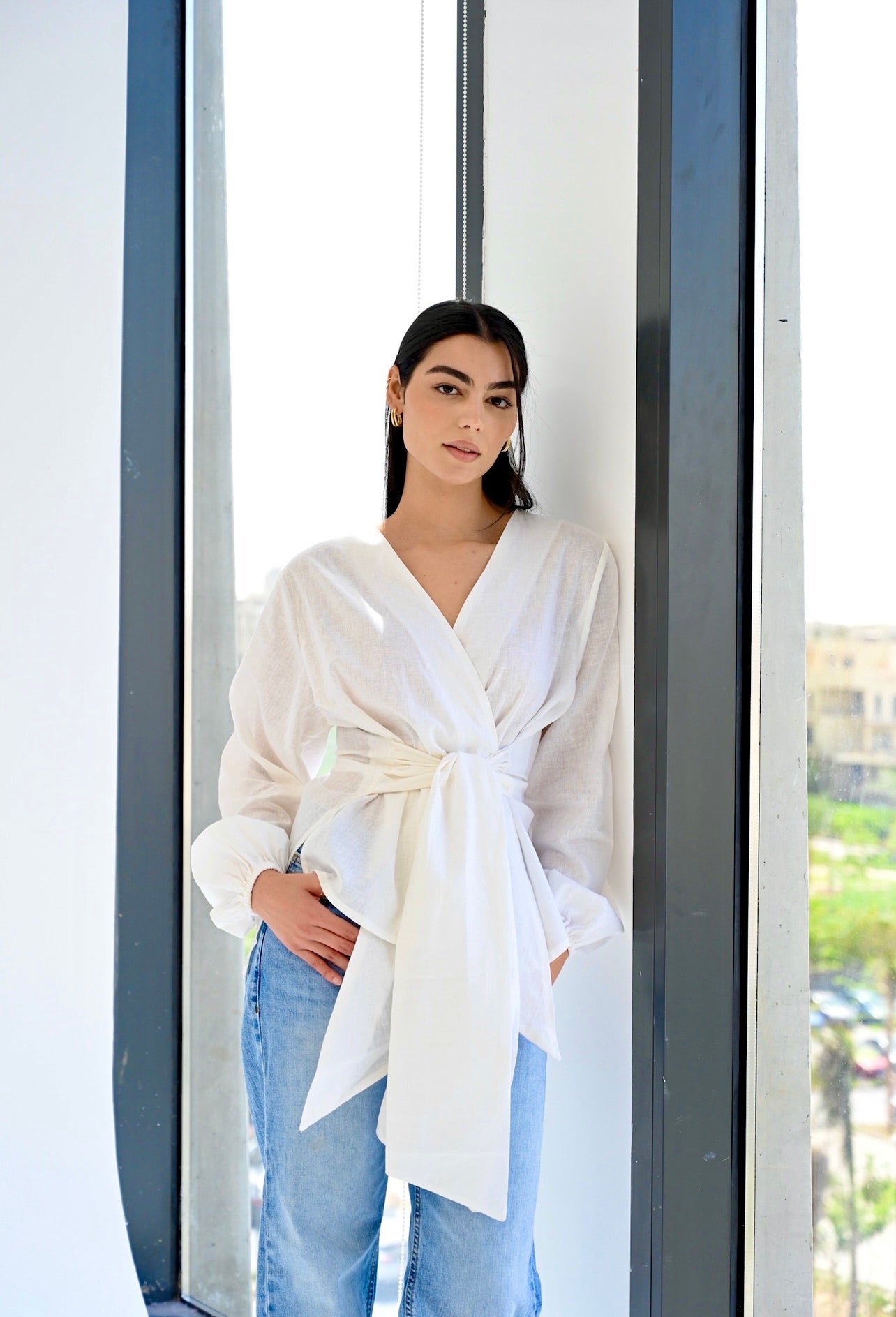 Palmer blouse in off-white