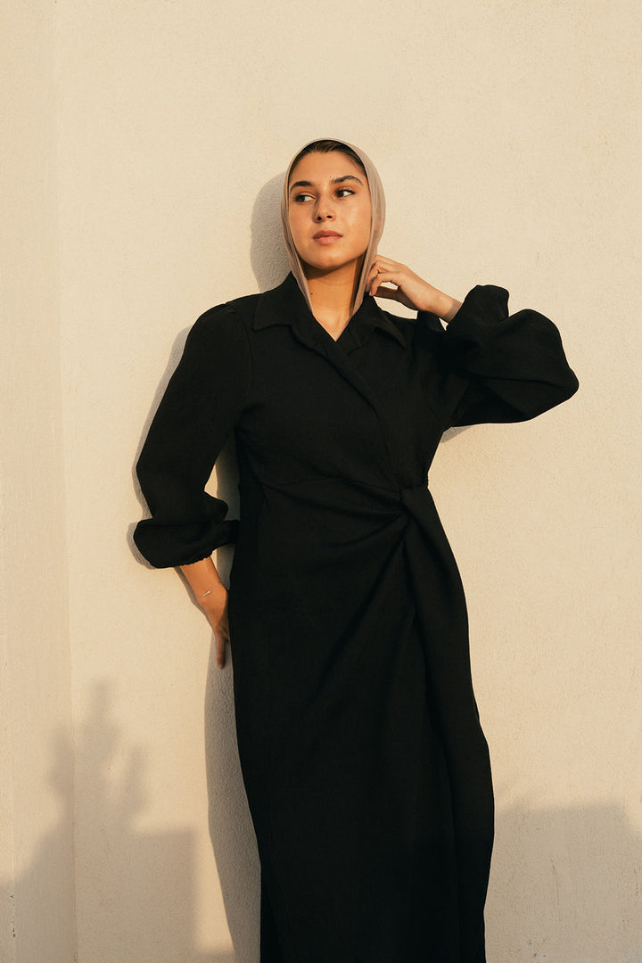 Serena-Air dress in black