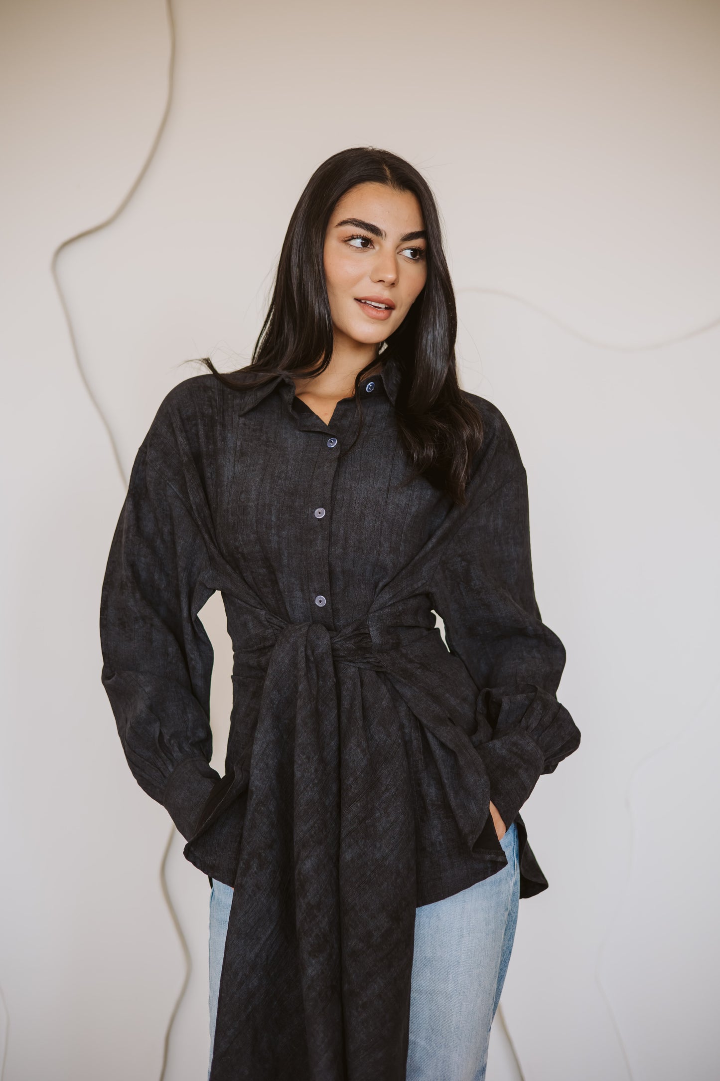 Sienna shirt in black