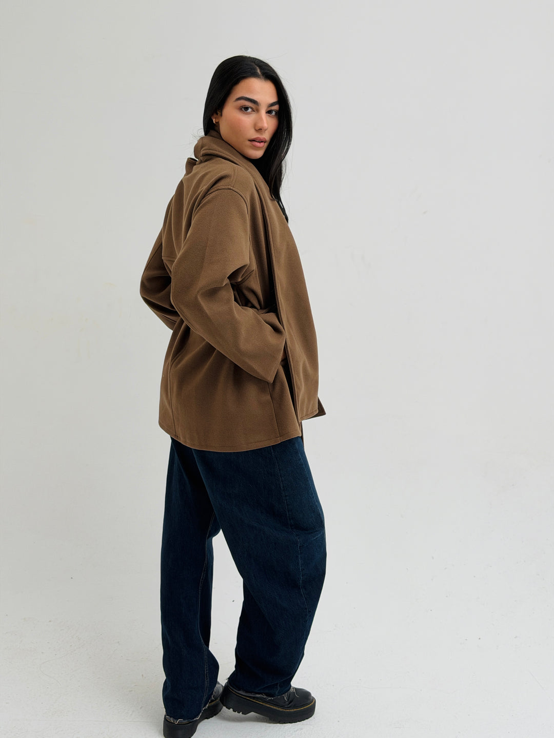 The Shawl Coat In Brown